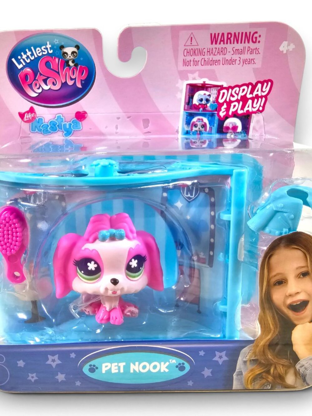 Hasbro Littlest Pet Shop Like Nastya LN #3 Lhasa Apso Dog Pet Nook Glam NEW 2026